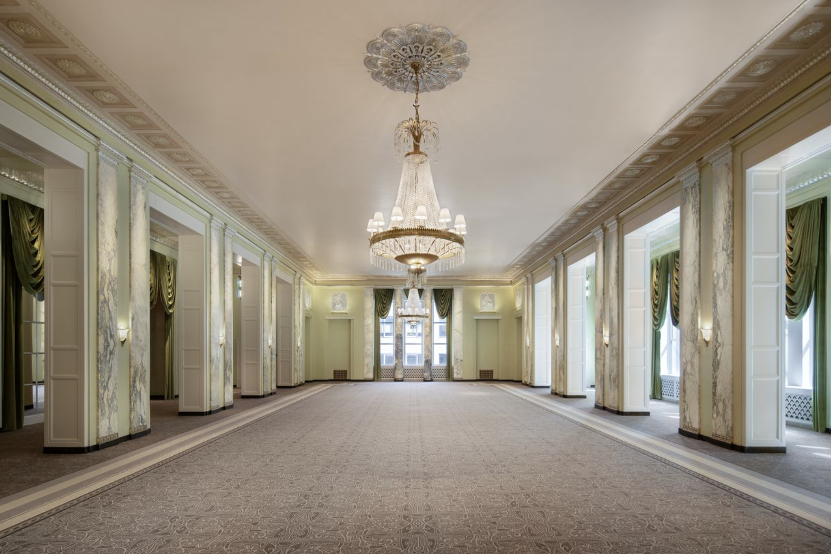 Empty Jade ballroom at waldorf astoria new york